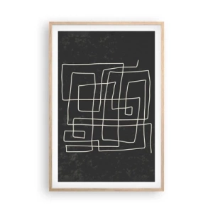 Poster în ramă de stejar deschis - Nu atât de simplu - 61x91 cm