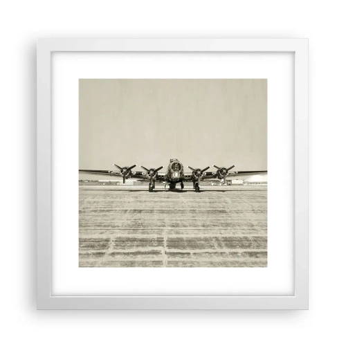 Poster în ramă albă - Pregătit, ca întotdeauna - 30x30 cm