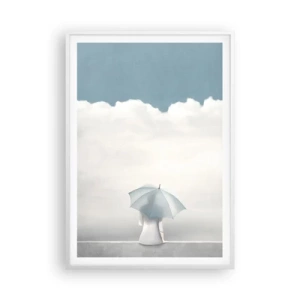 Poster în ramă albă - La limita dintre realitate și vise - 70x100 cm