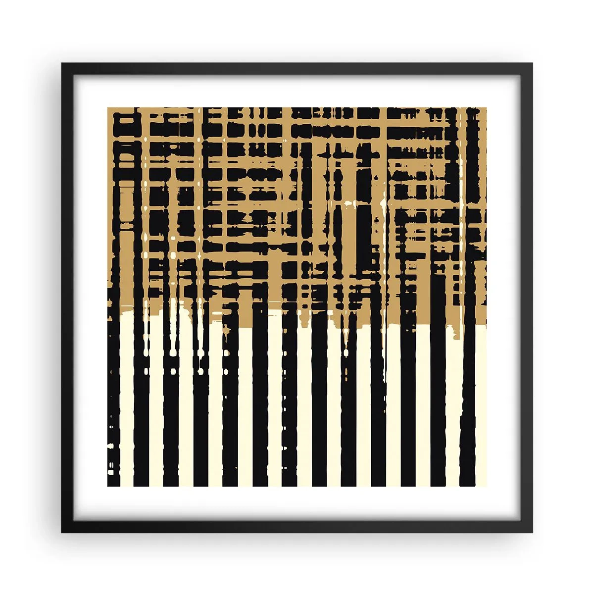 Poster în ramă neagră - Abstracție arhitecturală - 50x50 cm