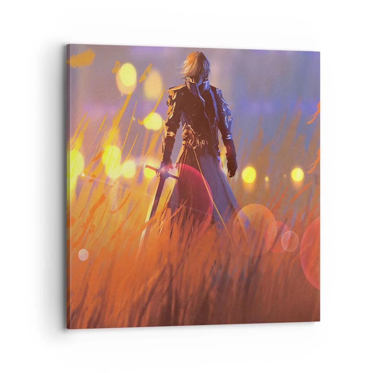 Tablou pe pânză - Cavalerul greșit - 70x70 cm