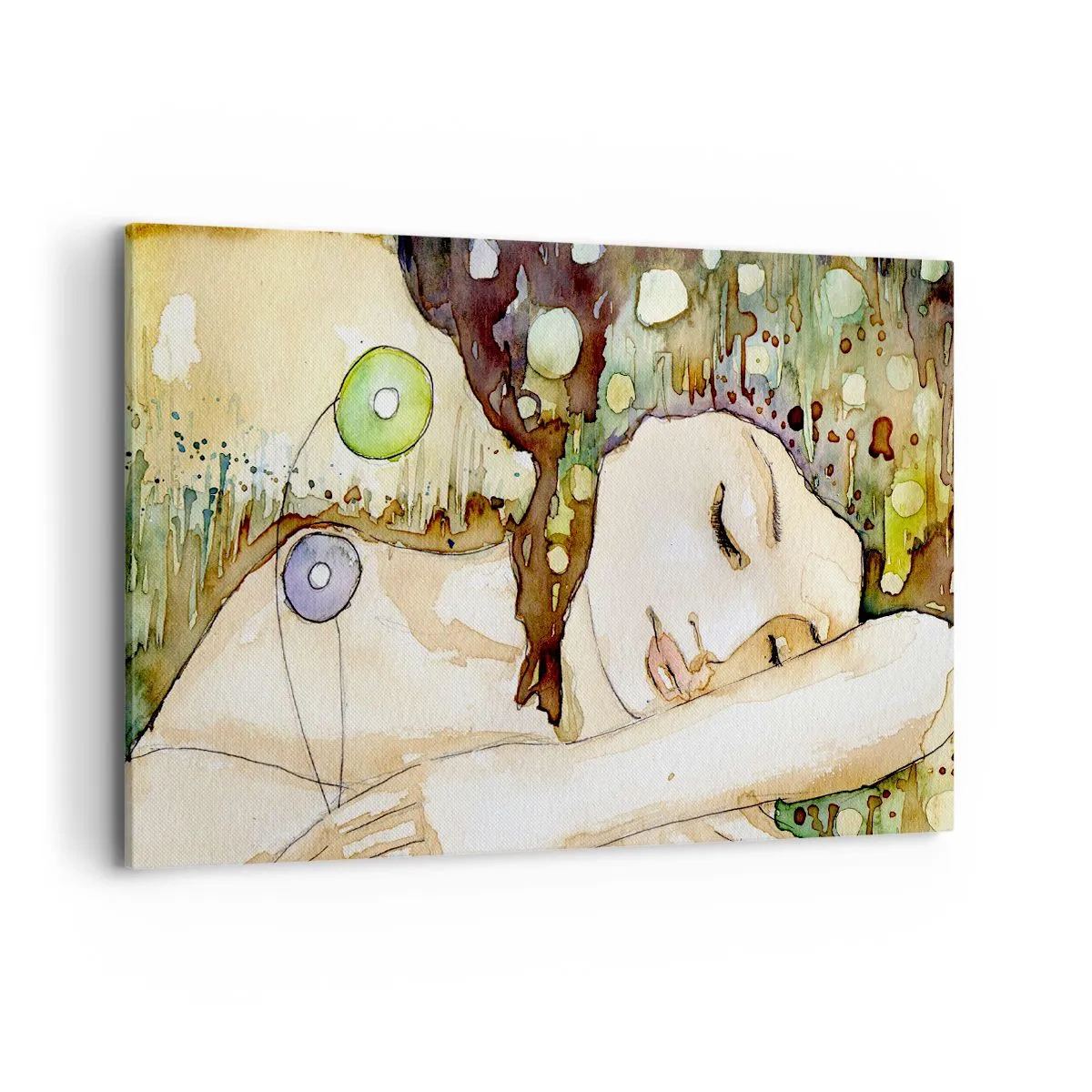 Tablou pe pânză - Visul violet smarald - 120x80 cm