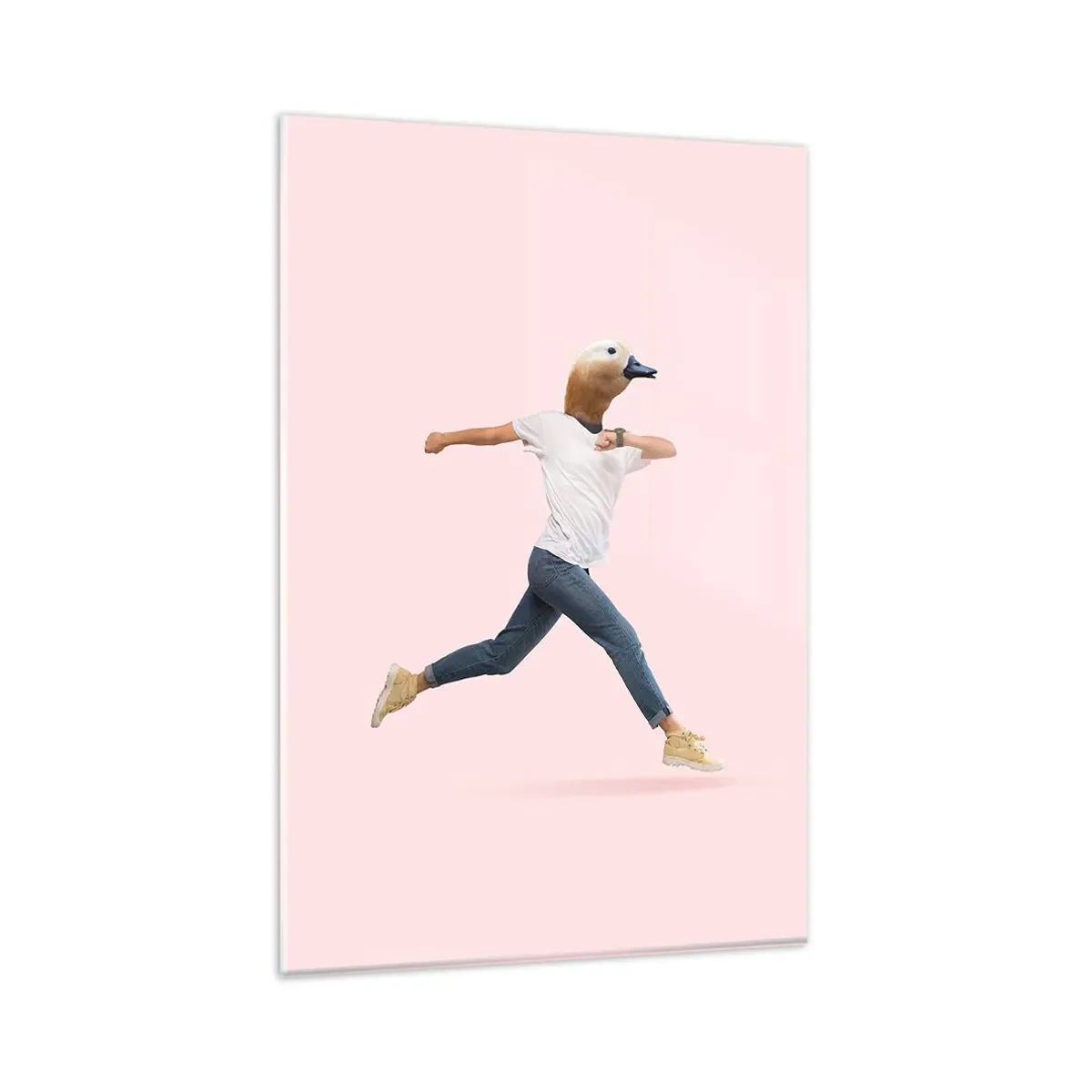 Tablou pe sticlă - Un strop de absurditate - 80x120 cm