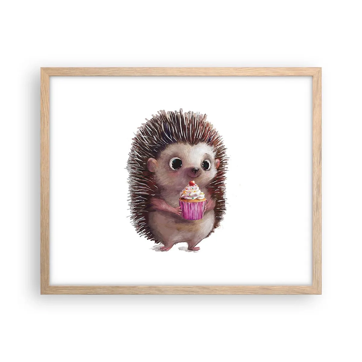 Poster în ramă de stejar deschis - Fiecare zi este o sărbătoare - 50x40 cm