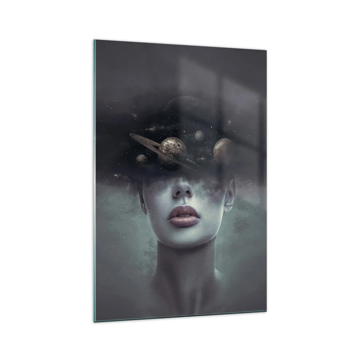 Tablou pe sticlă - Și planetele o iau razna... - 70x100 cm