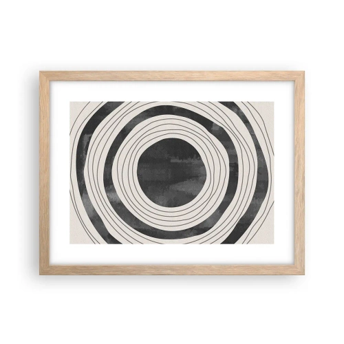 Poster în ramă de stejar deschis - Direct la subiect - 40x30 cm