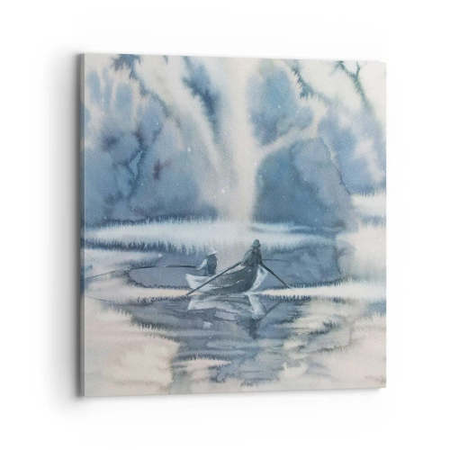 Tablou pe pânză - Pescarii în paradisul lor - 70x70 cm