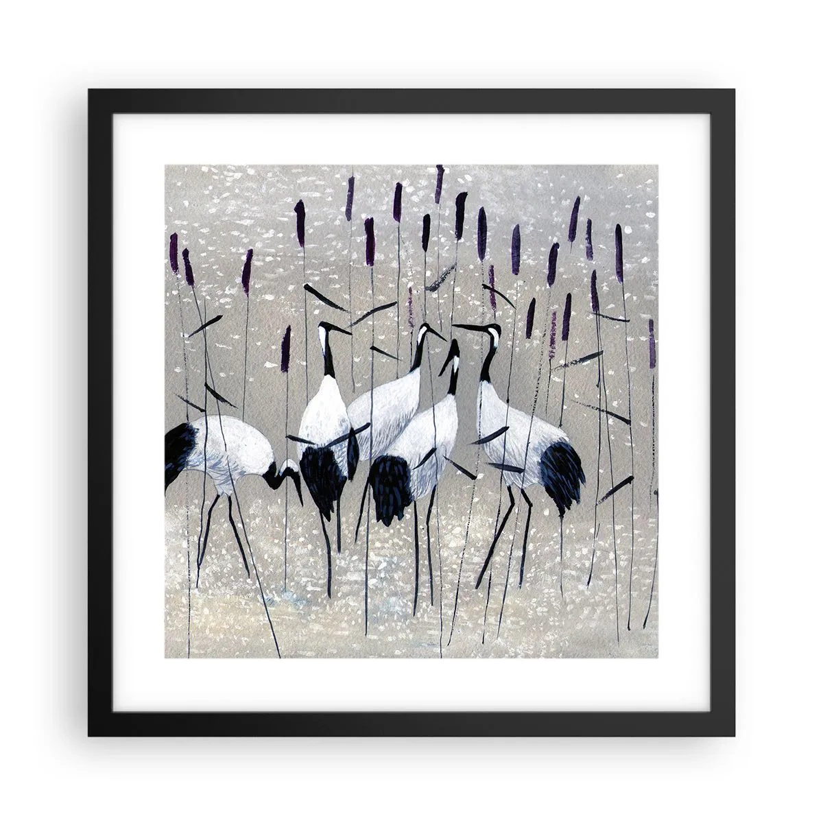 Poster în ramă neagră - Printre ai tăi - 40x40 cm