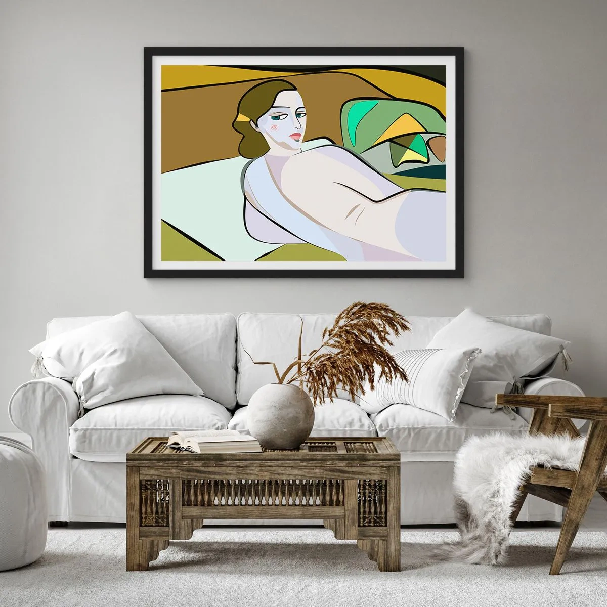 Poster în ramă neagră - Portret intim - 50x40 cm