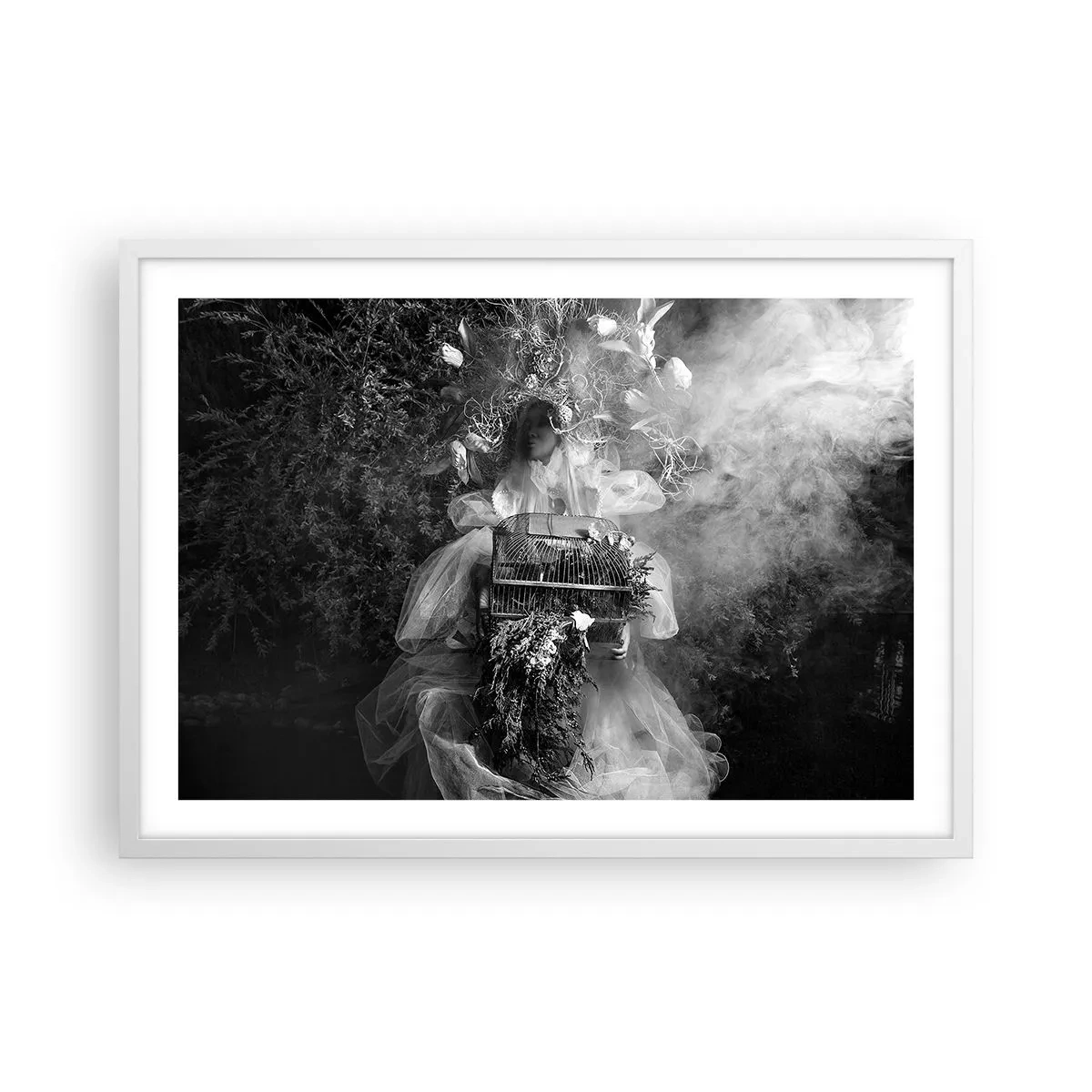 Poster în ramă albă - Mama însăși - Natura - 70x50 cm