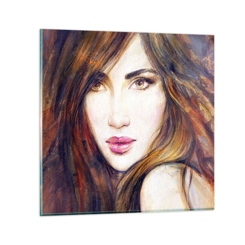 Tablou pe sticlă - Un bănuț pentru gândurile tale - 70x70 cm