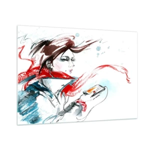 Tablou pe sticlă - Ceva cântă în mine - 100x70 cm