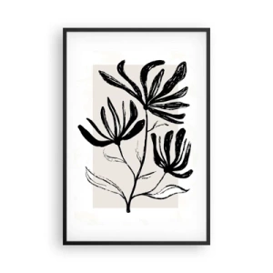 Poster în ramă neagră - Schiță pentru ierbar - 61x91 cm