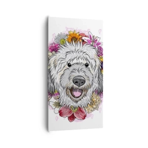 Tablou pe pânză - Bucuria cățelușului - 65x120 cm