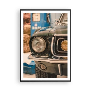 Poster în ramă neagră - Întâlnire cu o legendă - 70x100 cm