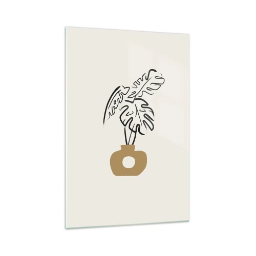 Tablou pe sticlă - Monstera - decorarea casei - 70x100 cm