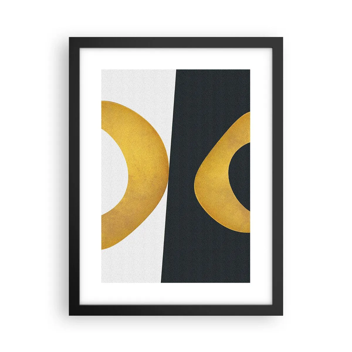 Poster în ramă neagră - În primul rând: aurul - 30x40 cm