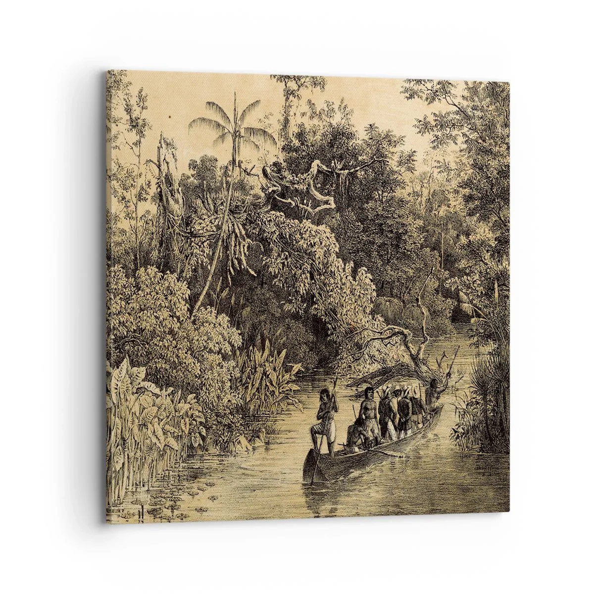 Tablou pe pânză - Călătorie la sursă - 70x70 cm