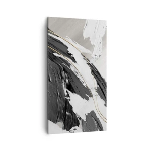 Tablou pe pânză - Abstracție cu fler - 45x80 cm