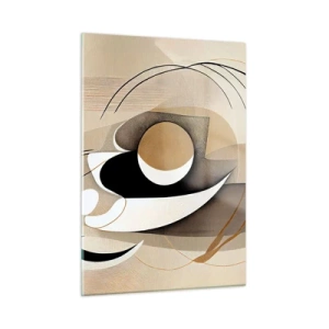 Tablou pe sticlă - Compoziție - nucleu - 50x70 cm