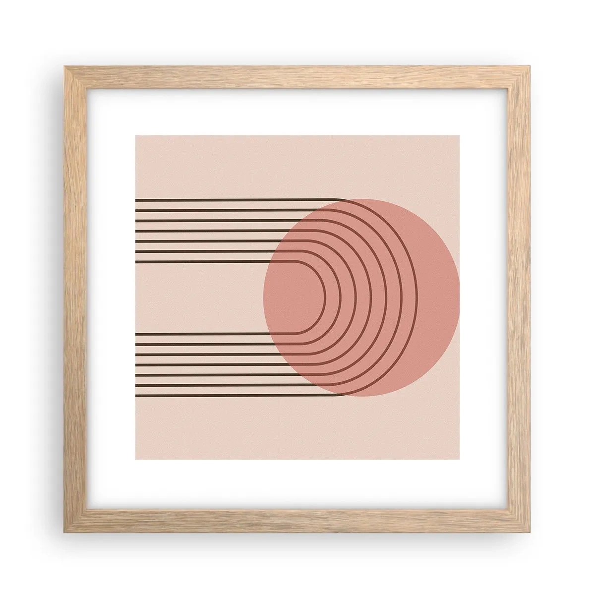 Poster în ramă de stejar deschis - Atracție irezistibilă - 30x30 cm