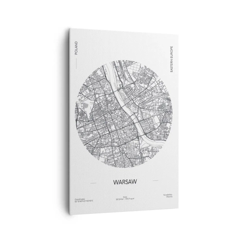 Tablou pe pânză - Anatomia Varșoviei - 80x120 cm