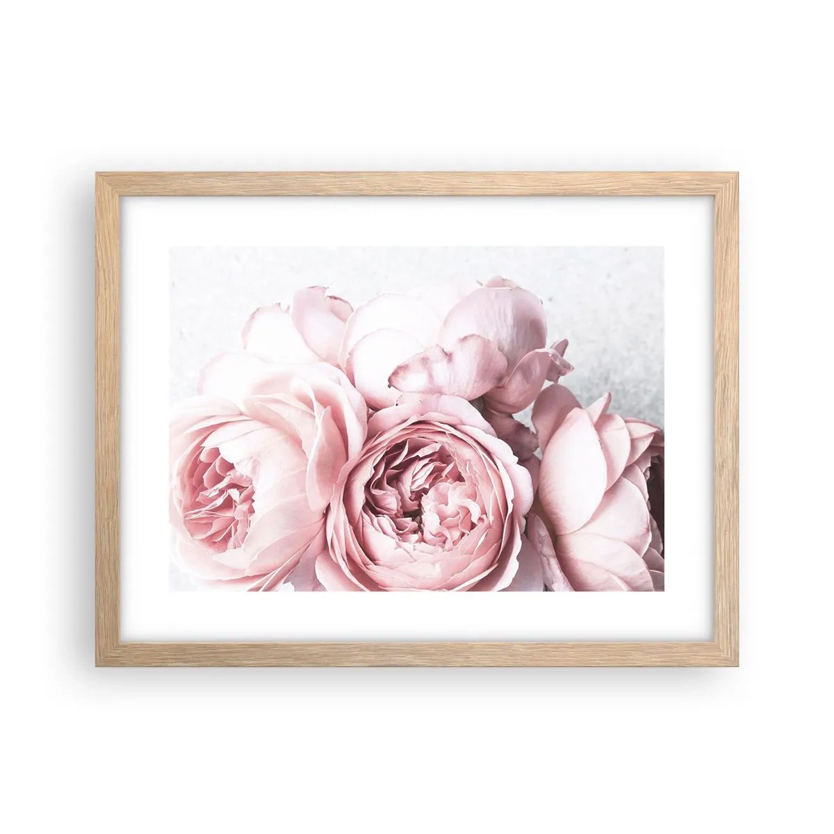 Poster în ramă de stejar deschis - Pentru romantici - 40x30 cm