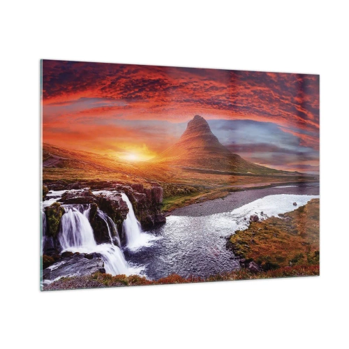 Tablou pe sticlă - Imaginea Pământului de Mijloc - 100x70 cm