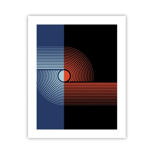 Poster - Într-o îmbrăţişare geometrică - 40x50 cm