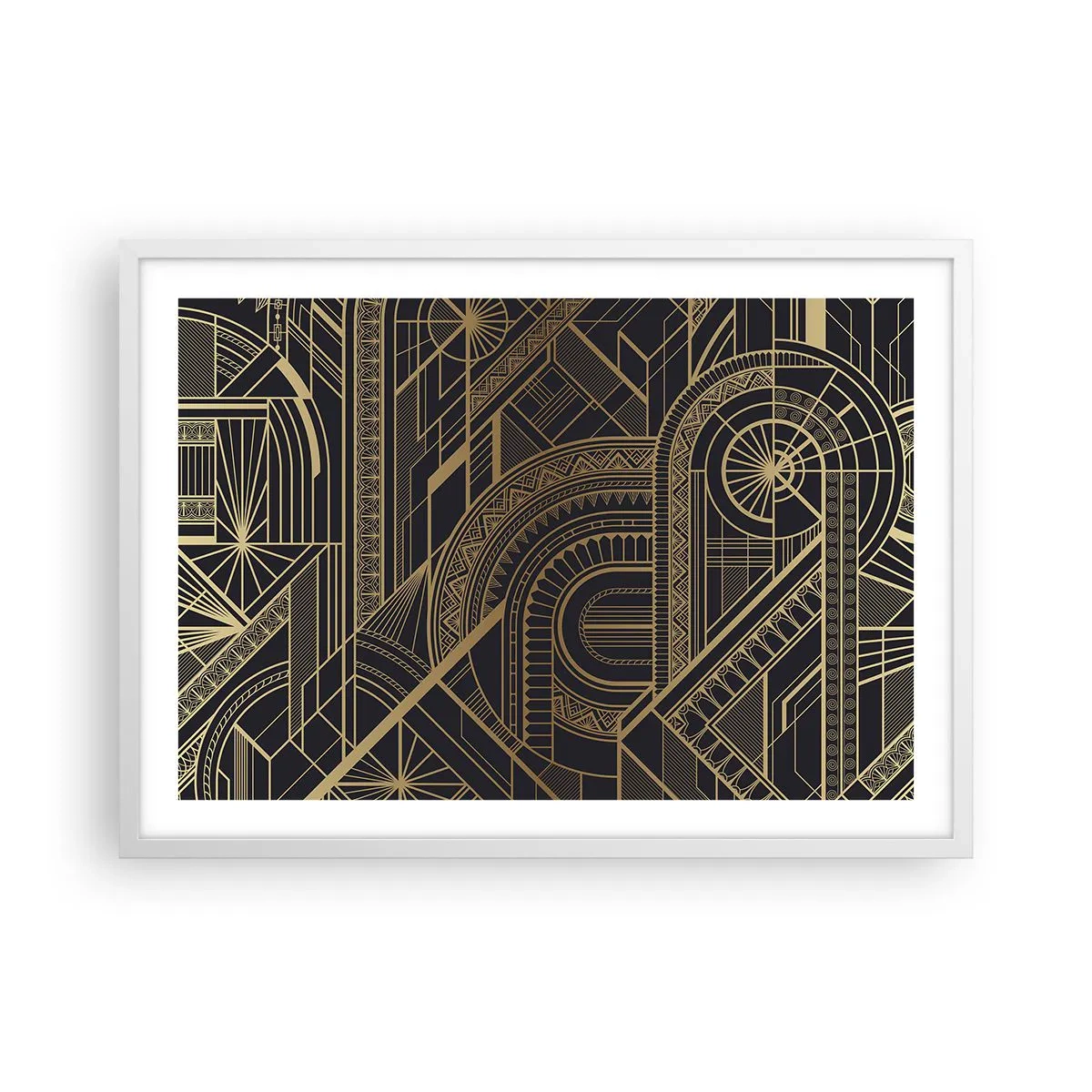 Poster în ramă albă - Concepte, idei, planuri - 70x50 cm