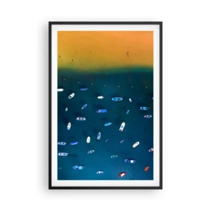 Poster în ramă neagră - Joc de vacanță - 61x91 cm