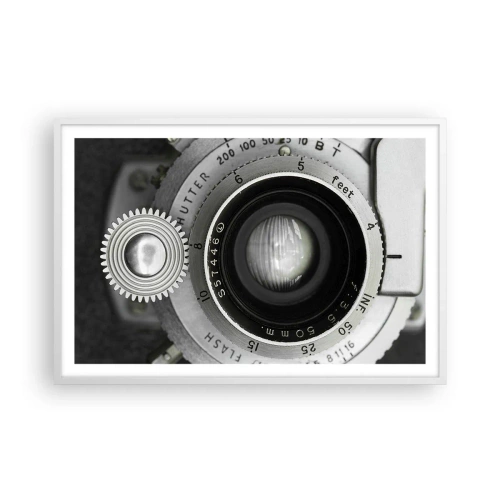 Poster în ramă albă - Povestea de la Hollywood - 91x61 cm