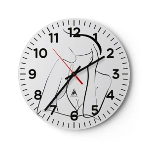 Ceas de perete - Ceas pe sticlă - Pe valul unui vis - 40x40 cm