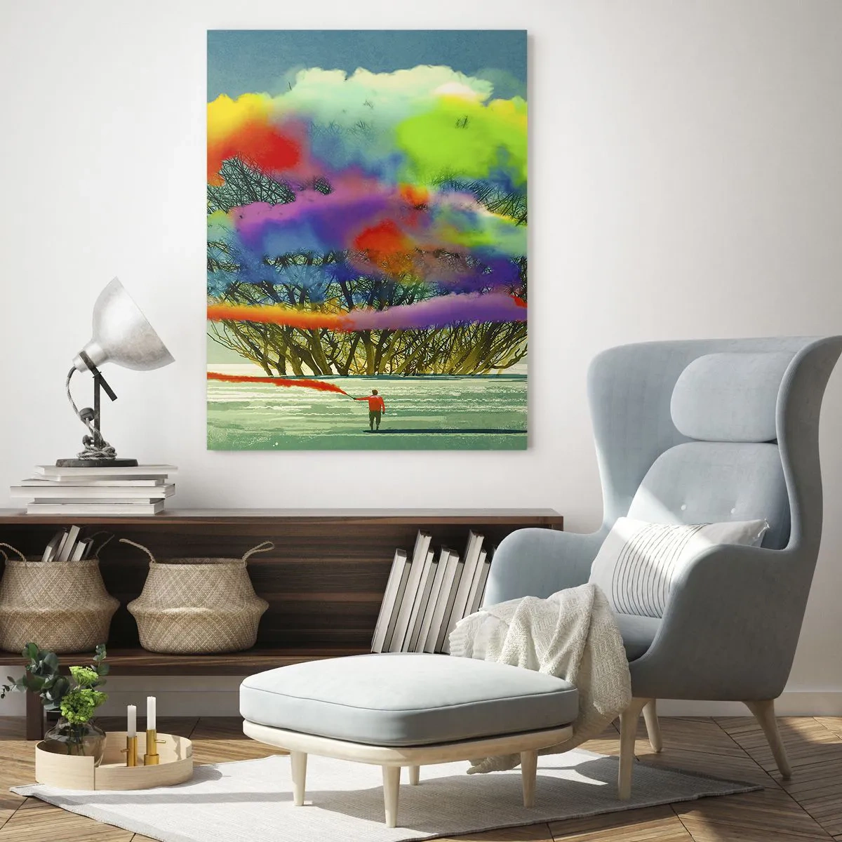 Tablou pe sticlă - Aducând această lume la viață - 70x100 cm