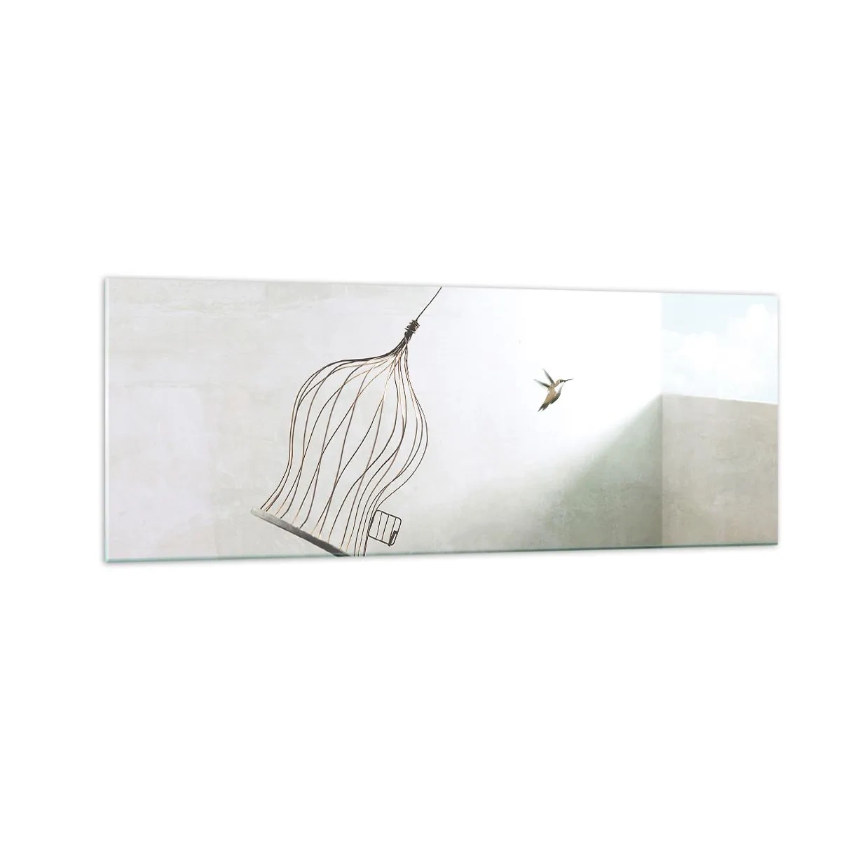 Tablou pe sticlă - Eliberat - 140x50 cm