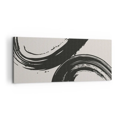 Tablou pe pânză - Tare și circular - 100x40 cm