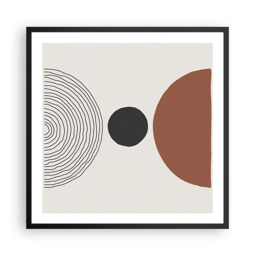 Poster în ramă neagră - În centrul atenției - 60x60 cm
