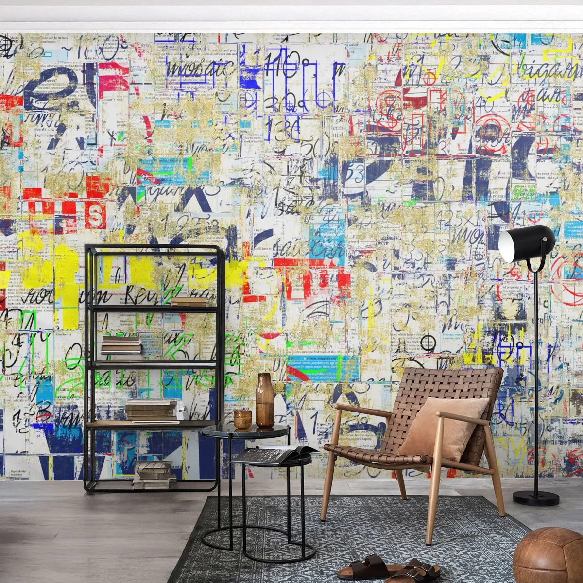 Tapet Standard Eco - Pur și simplu plăcut pentru ochi - Graffiti, mural, Tineret - 200x140 cm