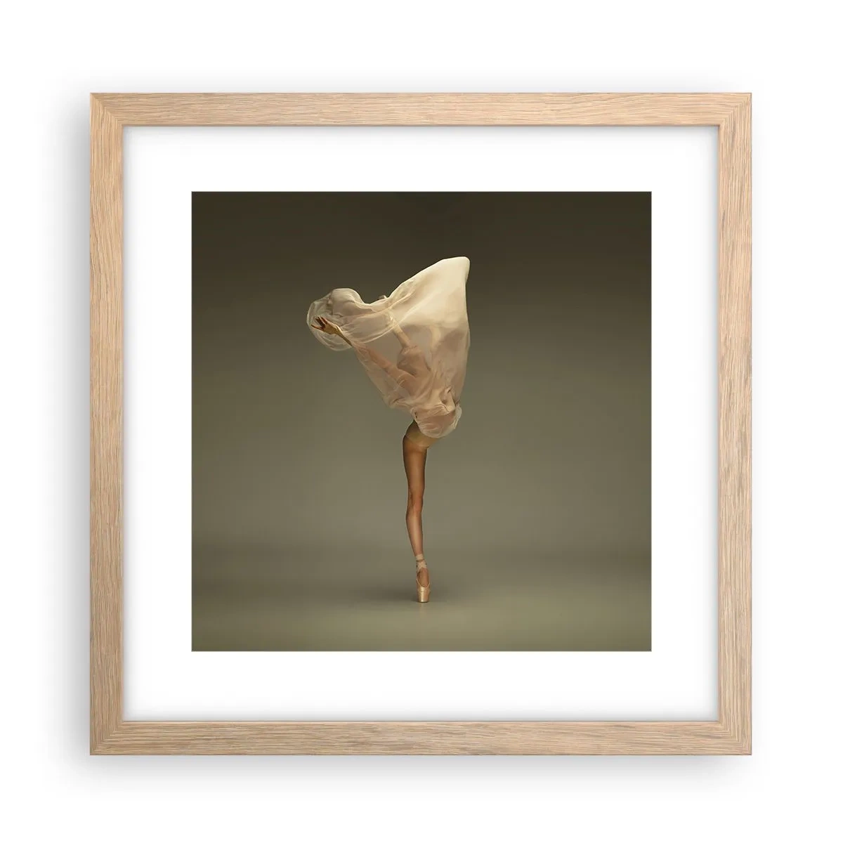 Poster în ramă de stejar deschis - Pe cale să zboare - 30x30 cm