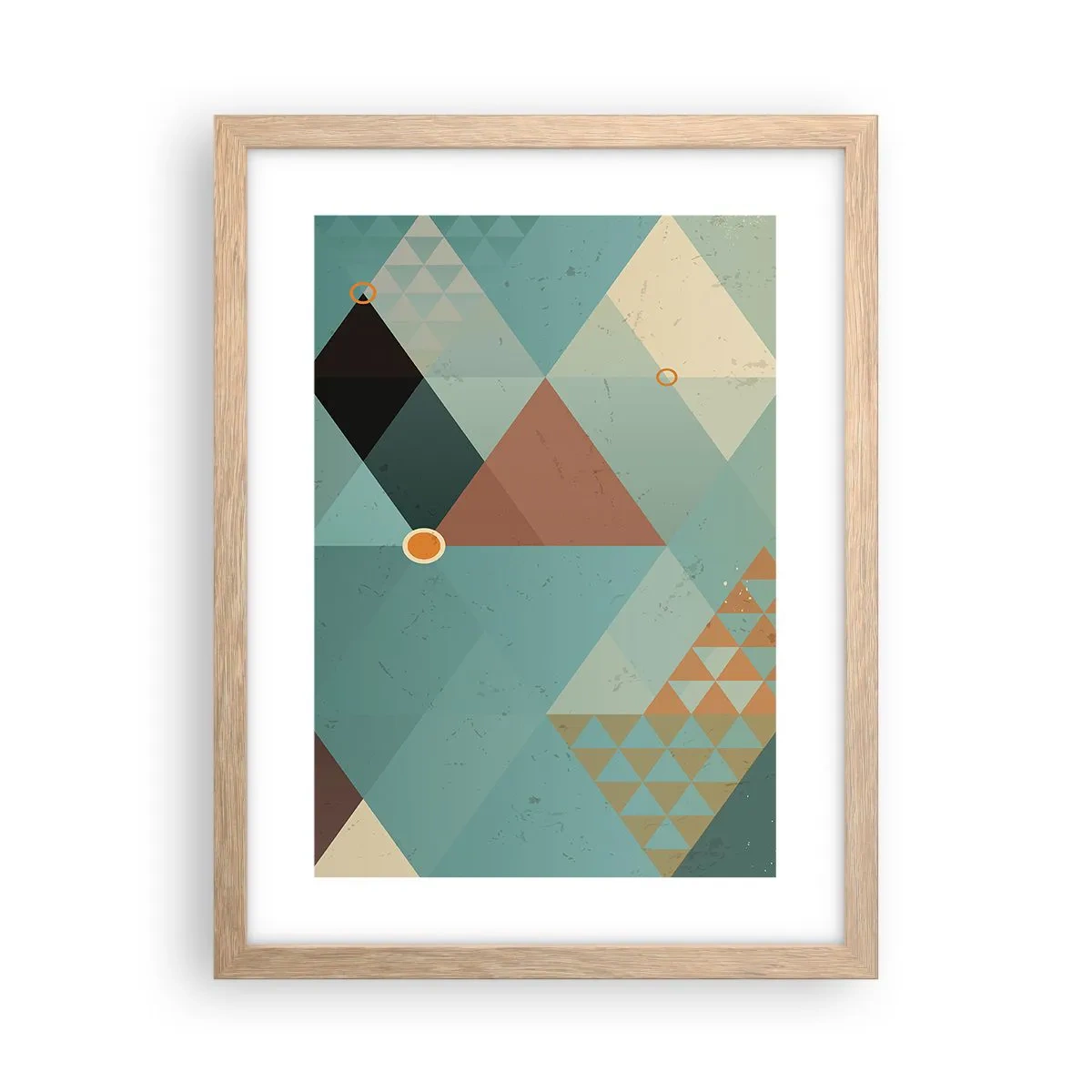 Poster în ramă de stejar deschis - Unitatea multiplicității, multiplicitatea unității - 30x40 cm