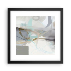 Poster în ramă neagră - Abstracție cețoasă - 30x30 cm
