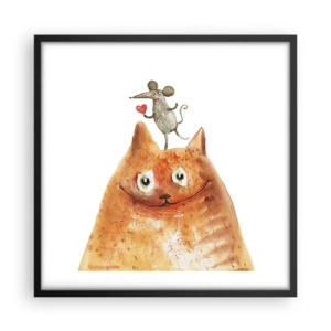 Poster în ramă neagră - Paradoxurile iubirii - 50x50 cm