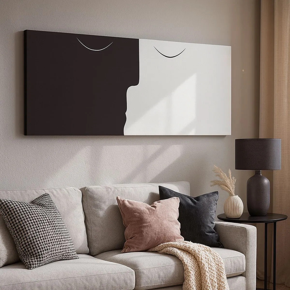 Tablou pe pânză - Unitatea contrariilor - 100x40 cm