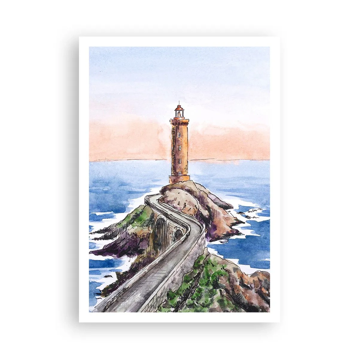 Poster - Cu fața la mare - 70x100 cm