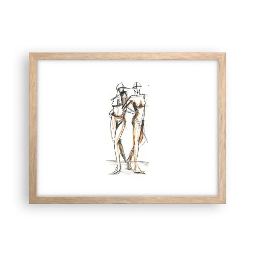 Poster în ramă de stejar deschis - Un studiu de farmec - 40x30 cm