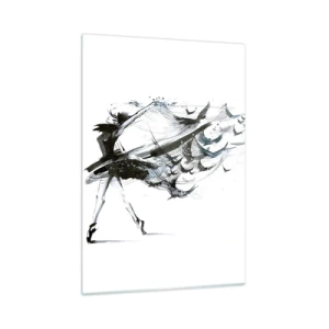 Tablou pe sticlă - Magia muzicii te eliberează - 50x70 cm