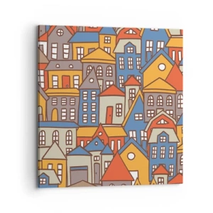 Tablou pe pânză - În spatele casei - 70x70 cm