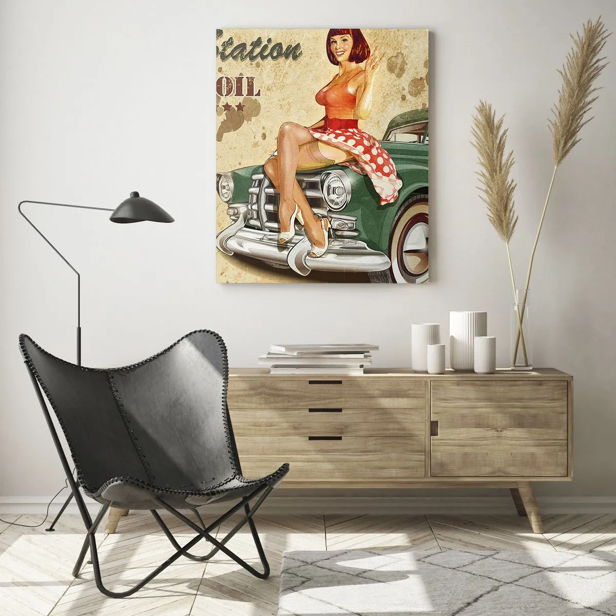 Tablou pe sticlă - Extraordinari ani '40. - 50x70 cm