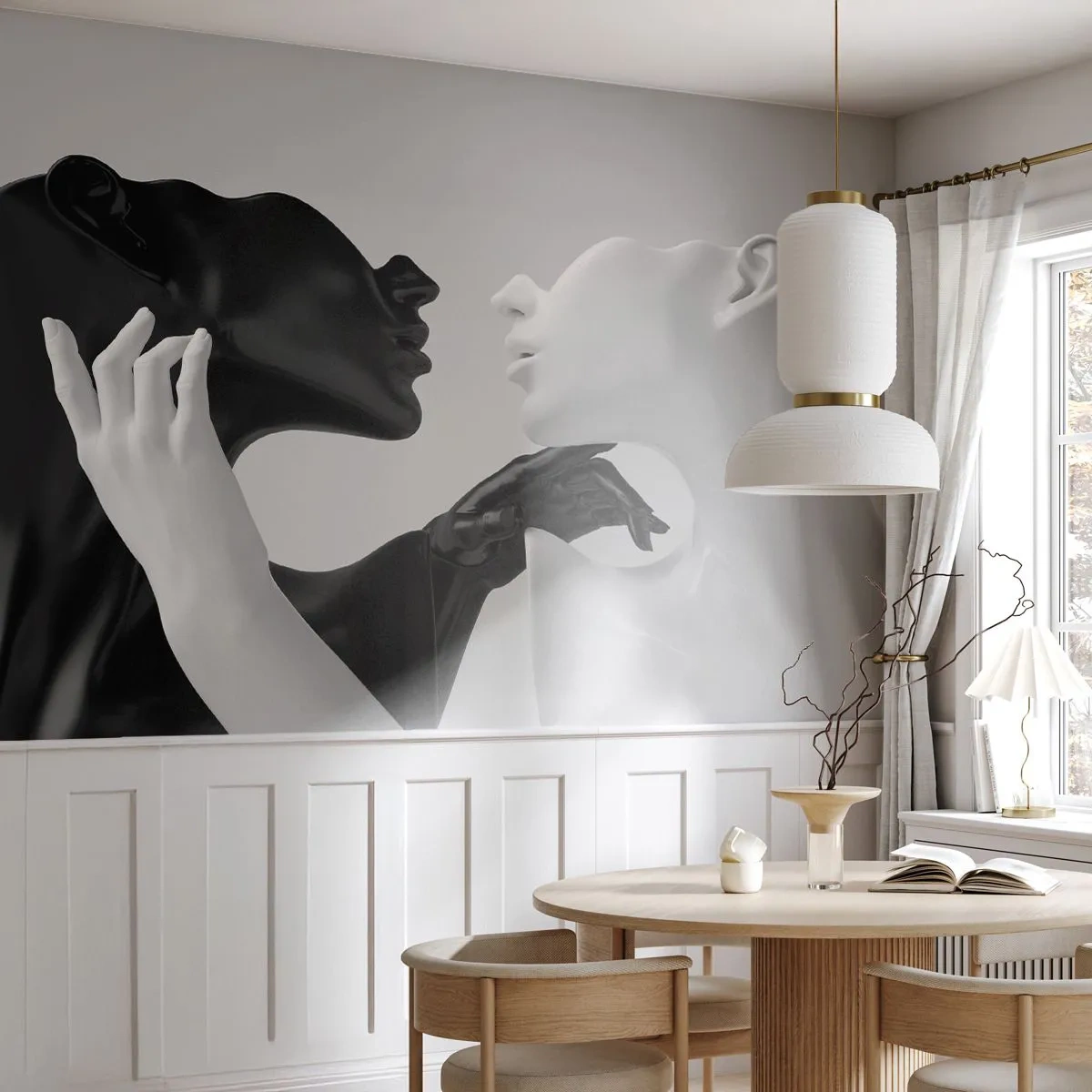 Tapet Premium Sand - Atracție - dorință - Abstracția, Manechin, Statuie - 350x256 cm