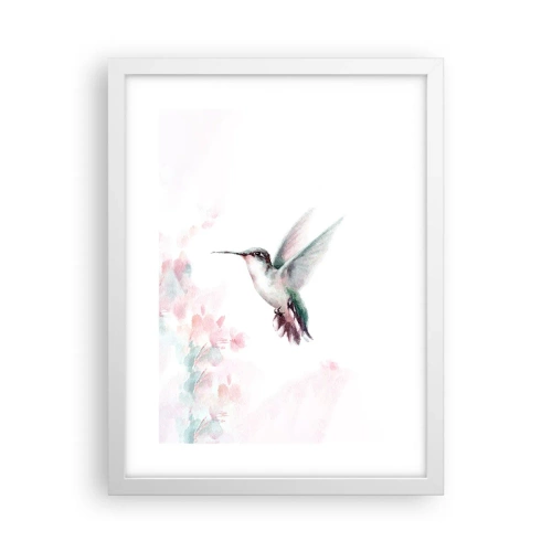 Poster în ramă albă - Oprit în mișcare - 30x40 cm